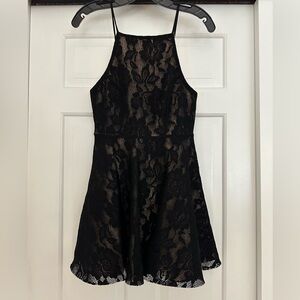 Black Lace Mini Dress
